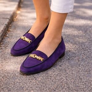 Bally Vintage Suede Loafers – Women’s Size 10M | Made in Italy (1980s)